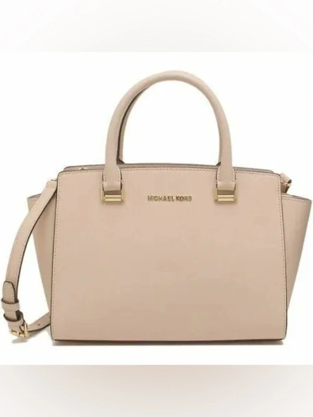 Michael Kors Selma Medium Satchel- Light Pink